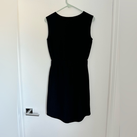 Theory XS Lydan Register Elastic Waistband Black Dress - Picture 5 of 10